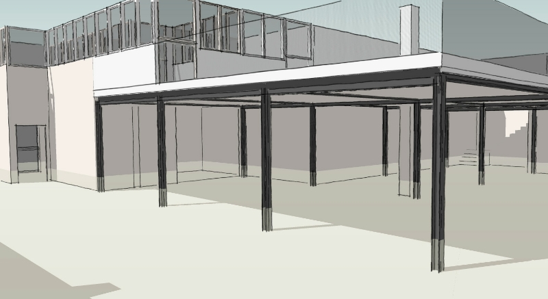 Nuovo soppalco in acciaio e inserimento montacarichi – studio ... Progetto soppalco in acciaio